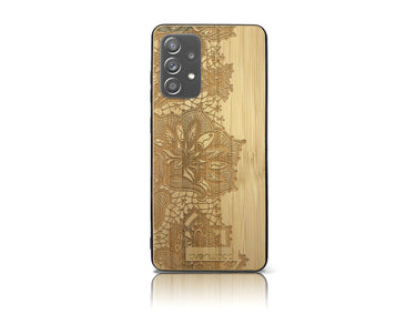FLEURS Coque bois-plastique Samsung Galaxy A72